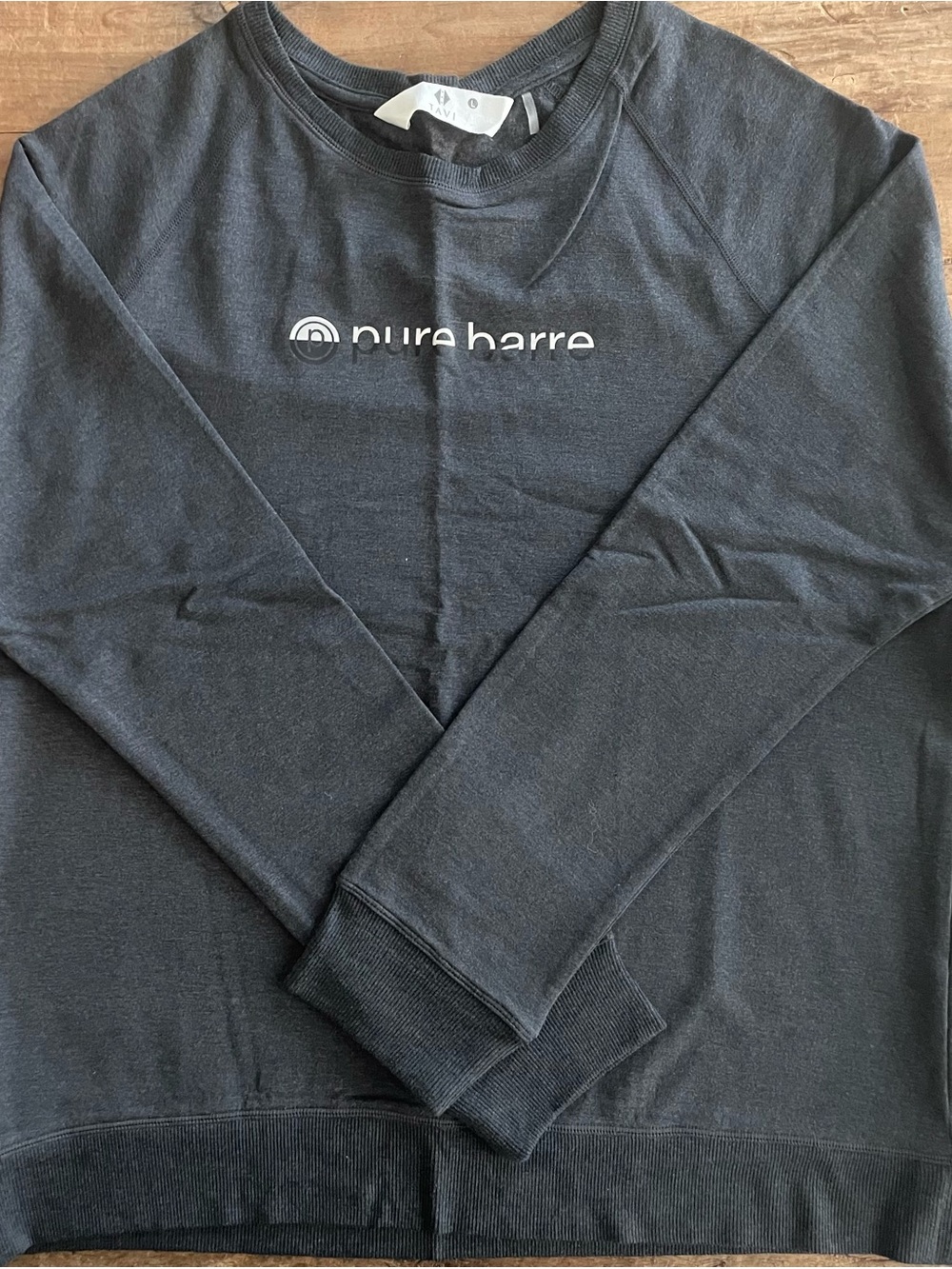 Pure Barre Charcoal Gray Crewneck Sweatshirt NWOT